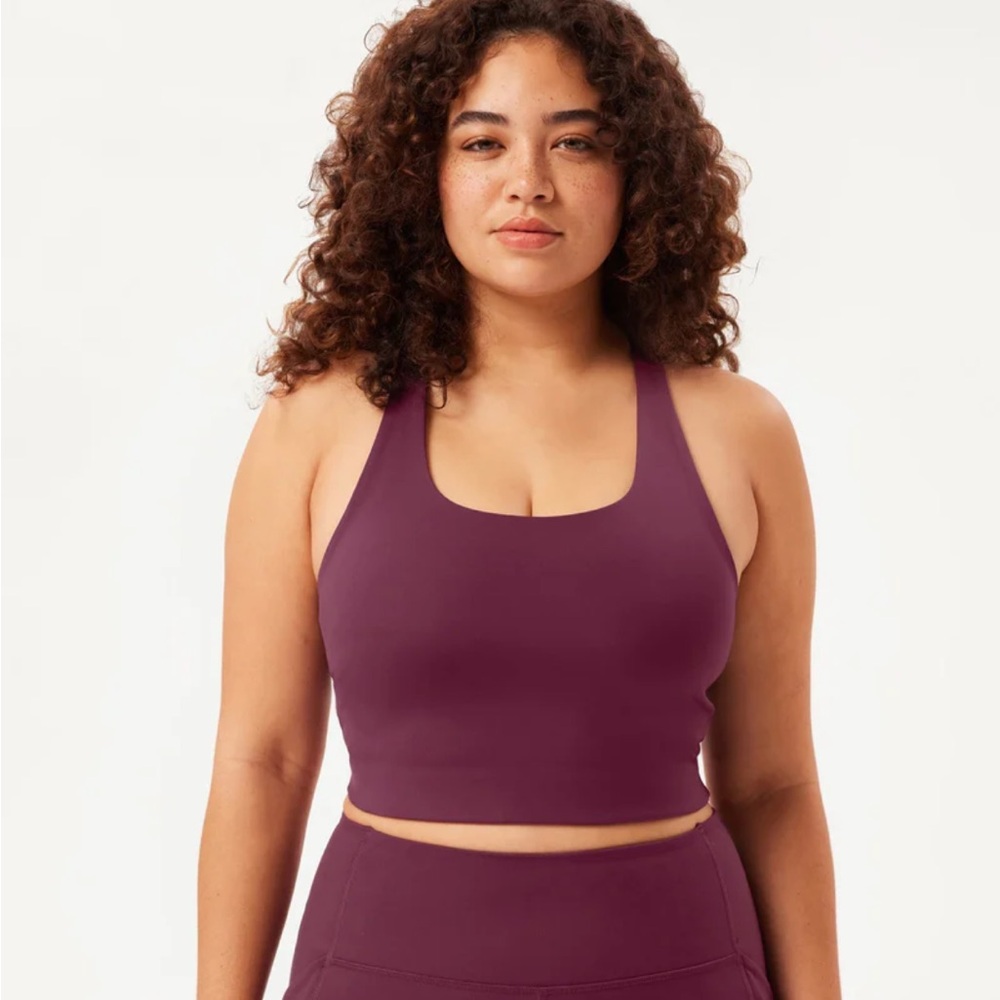 Girlfriend Collective Paloma bra size L in plum